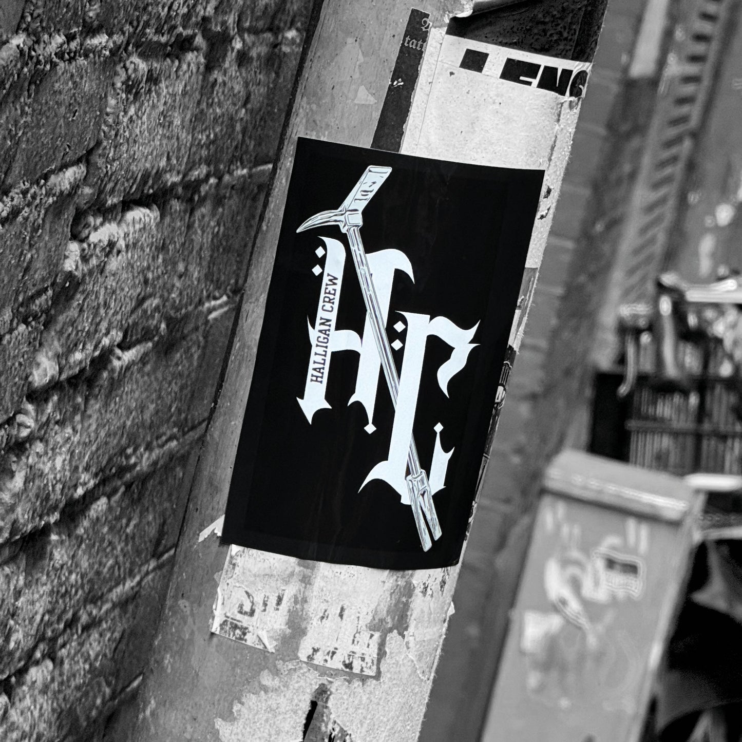 Halligan Crew HC Black Sticker