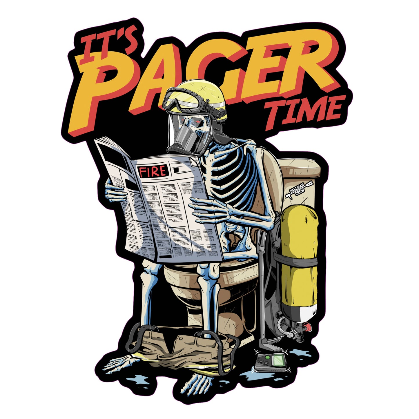 Pager Time Premium Sticker
