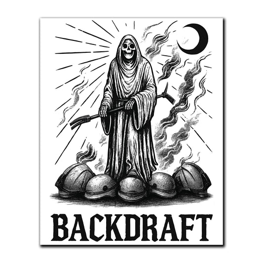 Halligan Crew Sticker BACKDRAFT