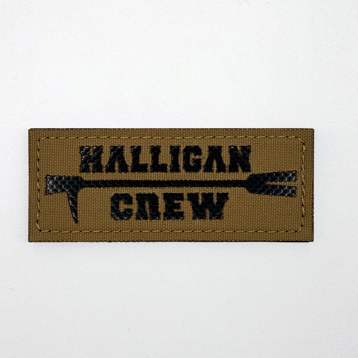🎁 Halligan Crew Lasercut Patch Braun (100% off)