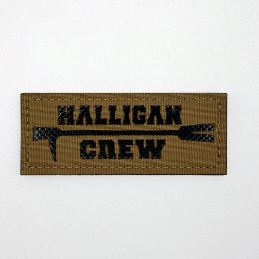 🎁 Halligan Crew Lasercut Patch Braun (100% off)