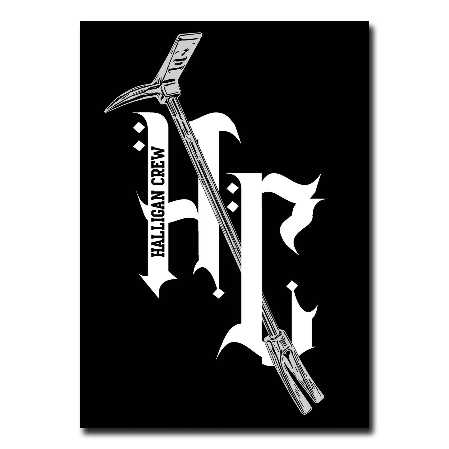 Halligan Crew HC Black Sticker