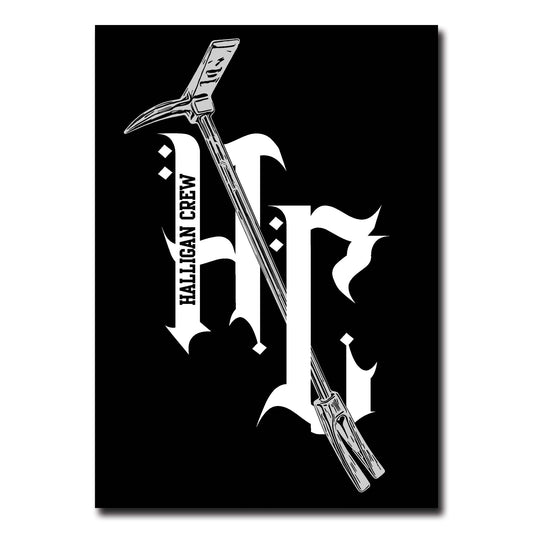Halligan Crew HC Black Sticker