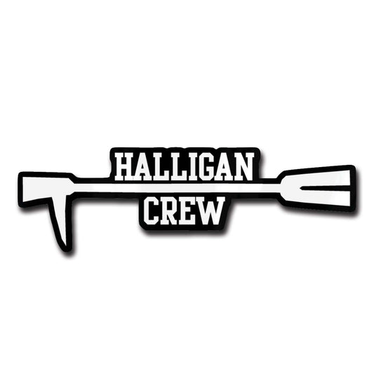 Halligan Crew Premium Sticker Schwarz