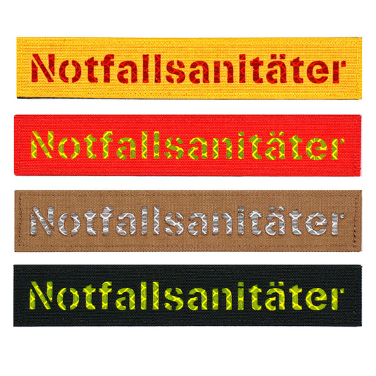 Notfallsanitäter Lasercut Patch